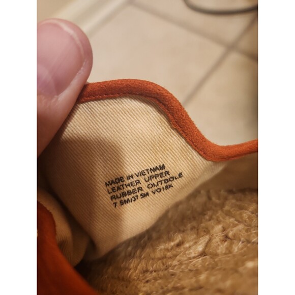 Michael Kors "Kendrick" Coral Leather & Suede Slip-on Espadrille Flats Size 7.5 - Picture 8 of 8